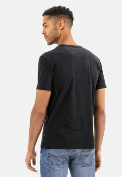 Herren Camel Active T-Shirts & Polos^Henley Shirt mit kurzem Arm aus reiner Baumwolle