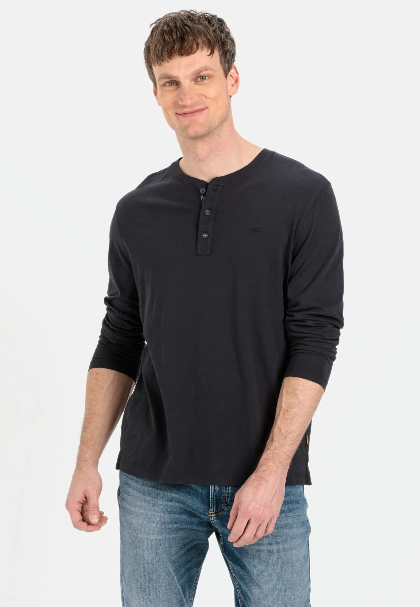 Herren Camel Active T-Shirts & Polos^Henleyshirt aus nachhaltigem Organic Cotton