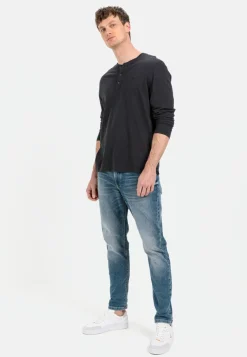 Herren Camel Active T-Shirts & Polos^Henleyshirt aus nachhaltigem Organic Cotton