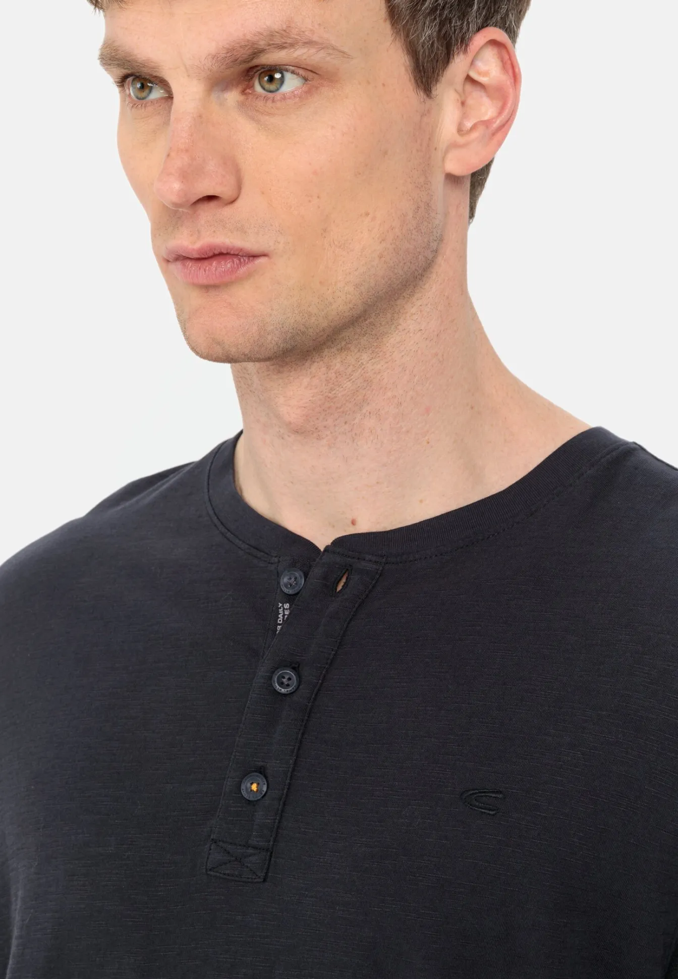 Herren Camel Active T-Shirts & Polos^Henleyshirt aus nachhaltigem Organic Cotton
