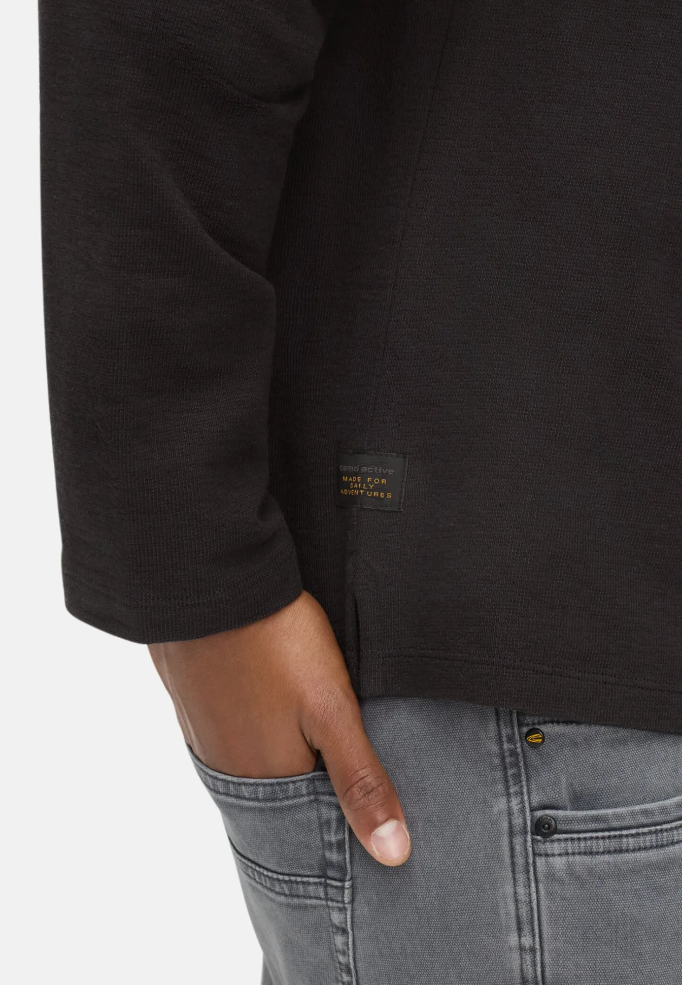 Herren Camel Active T-Shirts & Polos^Henleyshirt aus reiner Baumwolle