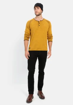 Herren Camel Active T-Shirts & Polos^Henleyshirt aus zertifiziertem Organic Cotton