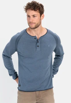 Herren Camel Active T-Shirts & Polos^Henleyshirt aus zertifiziertem Organic Cotton