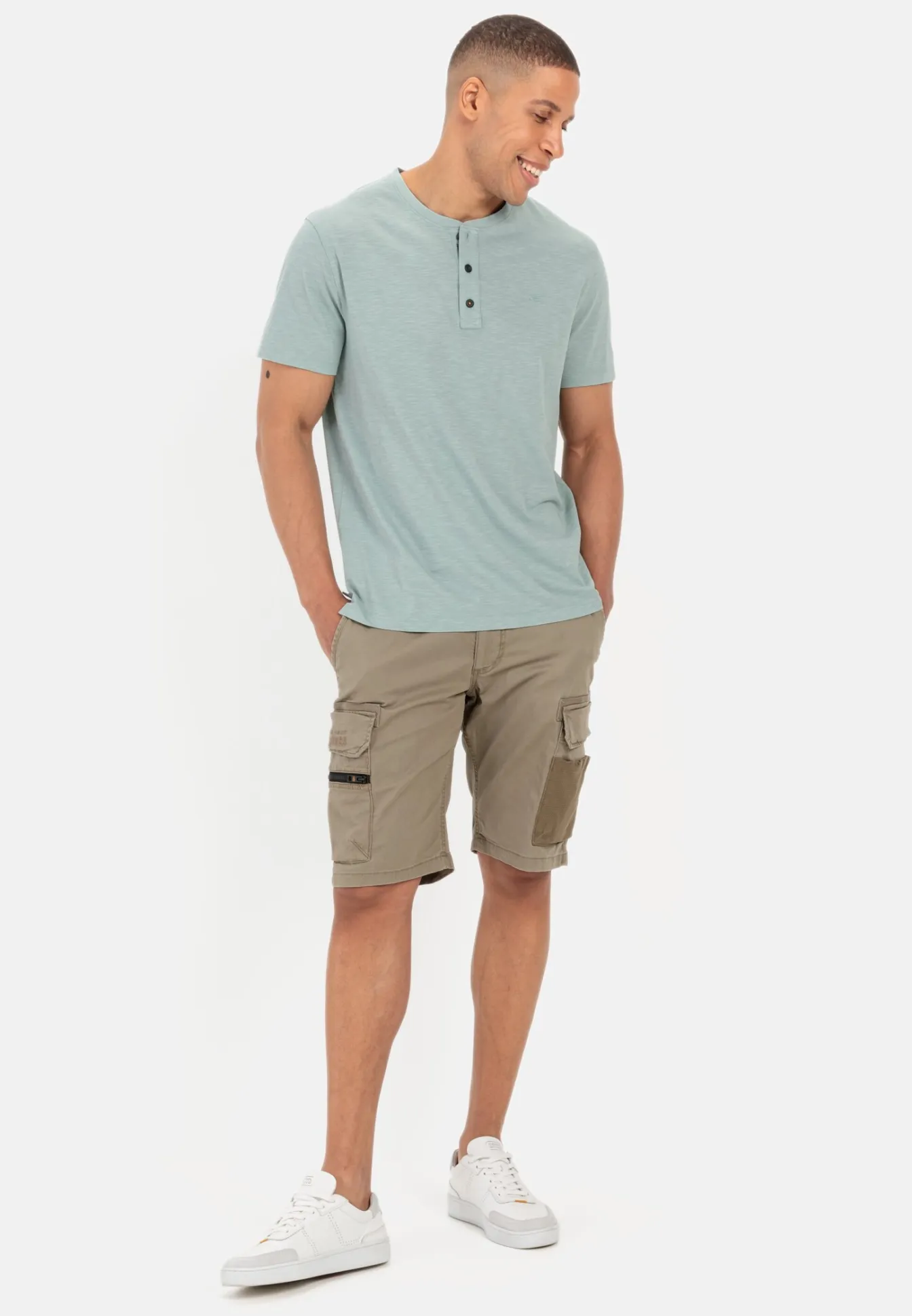Herren Camel Active T-Shirts & Polos^Henley-Shirt aus zertifiziertem Organic Cotton