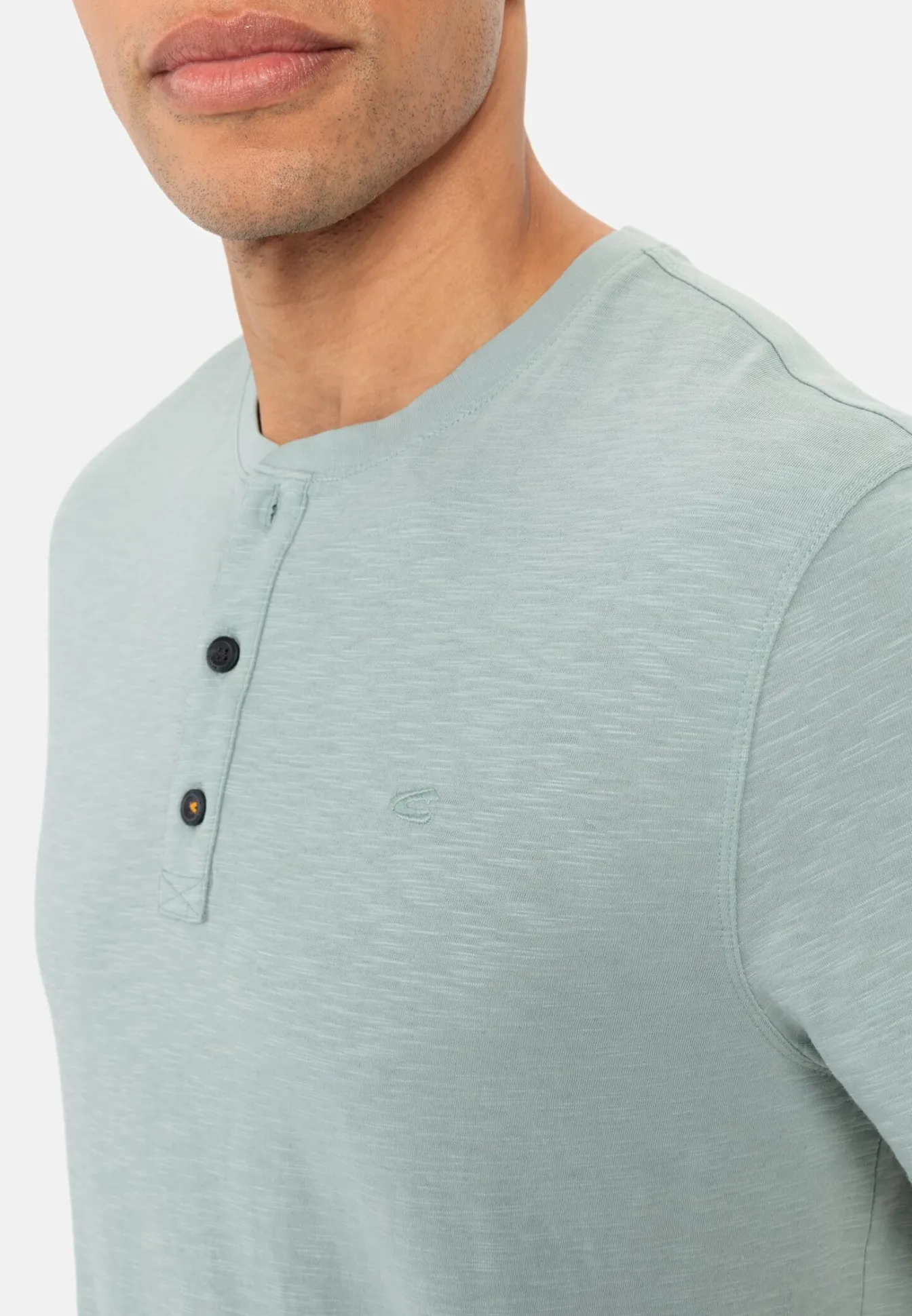 Herren Camel Active T-Shirts & Polos^Henley-Shirt aus zertifiziertem Organic Cotton