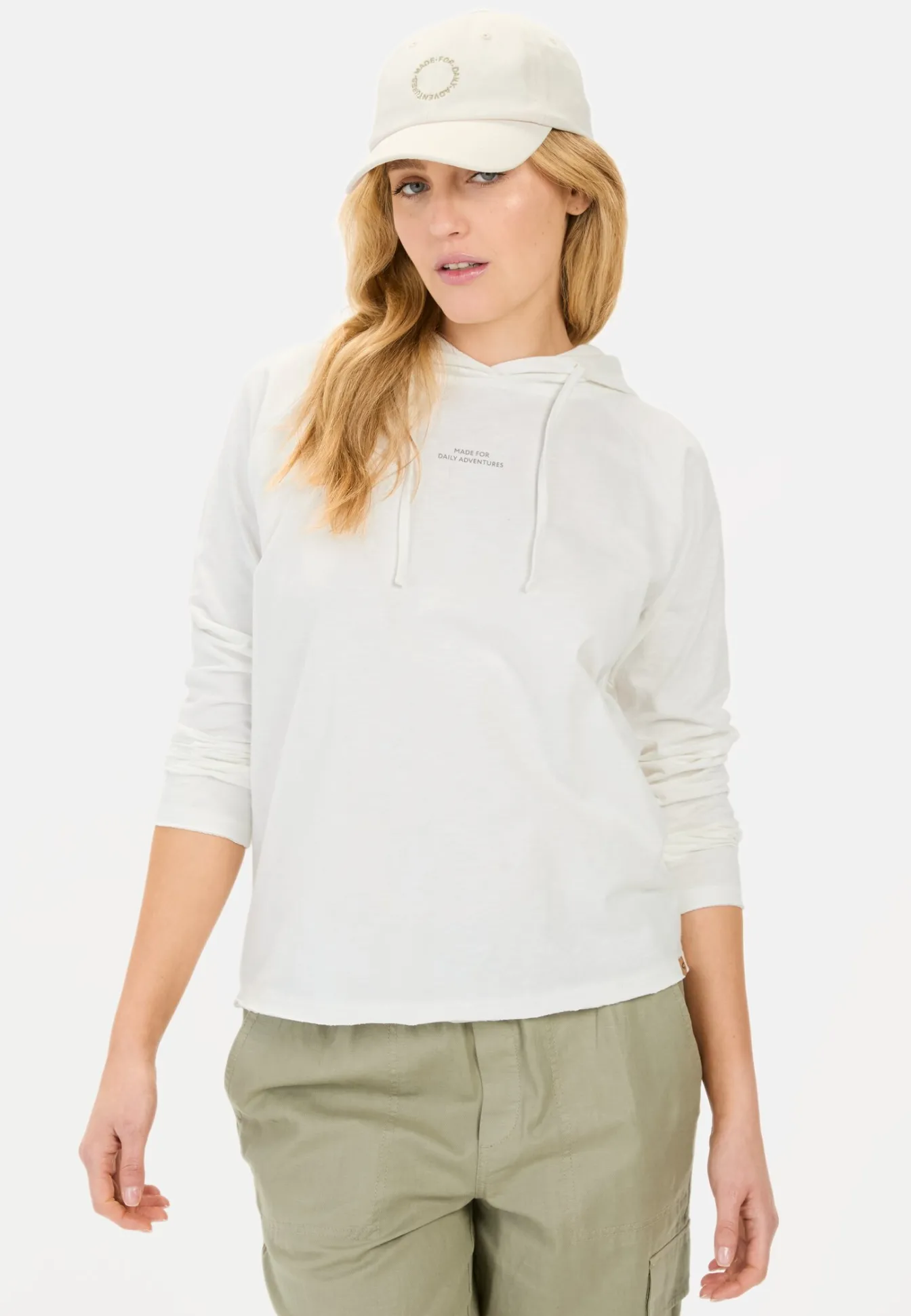 Damen Camel Active Sweatshirts & Hoodies^Hoodie aus reiner Baumwolle