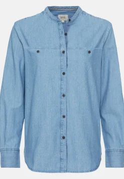 Damen Camel Active Blusen^Jeansbluse aus reiner Baumwolle