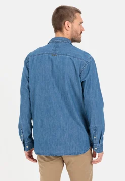Herren Camel Active Hemden^Jeanshemd aus reiner Baumwolle