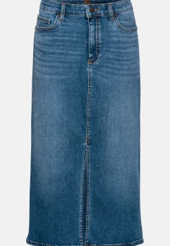 Damen Camel Active Röcke^Jeansrock im Used-Look