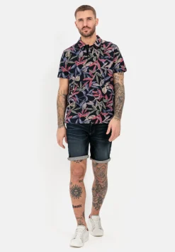 Herren Camel Active T-Shirts & Polos^Jersey Poloshirt mit Allover-Print
