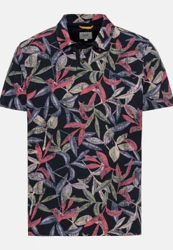 Herren Camel Active T-Shirts & Polos^Jersey Poloshirt mit Allover-Print