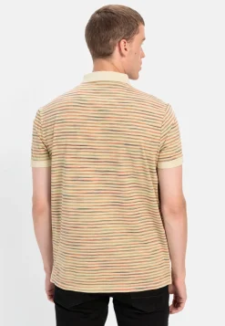 Herren Camel Active T-Shirts & Polos^Jersey Poloshirt mit Multicolour-Streifen