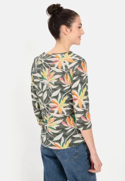 Damen Camel Active T-Shirts & Polos^Jersey T-Shirt mit Allover-Print