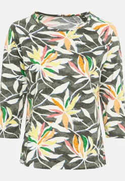 Damen Camel Active T-Shirts & Polos^Jersey T-Shirt mit Allover-Print