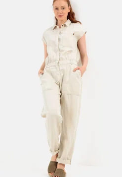 Damen Camel Active Jumpsuits^Jumpsuit aus einem Leinenmix