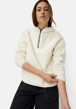 Damen Camel Active Pullover & Cardigans^Kapuzenpullover aus Teddyfleece