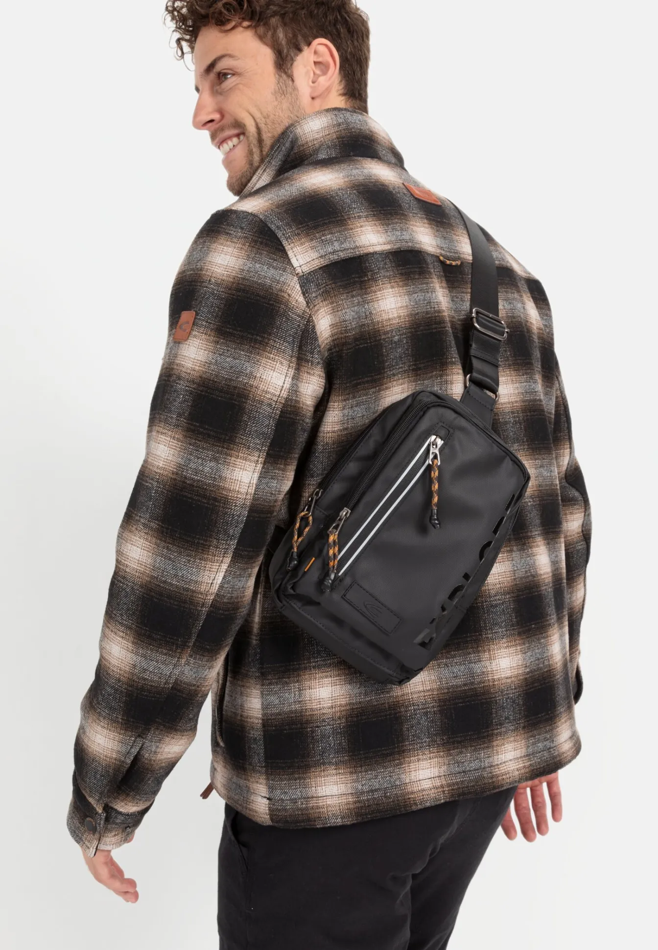 Herren Camel Active Jacken & Westen^Karierter Blouson mit einem Reißverschluss