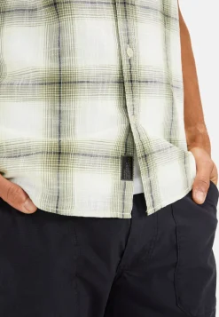 Herren Camel Active Hemden^Kariertes Kurzarmhemd aus reiner Baumwolle