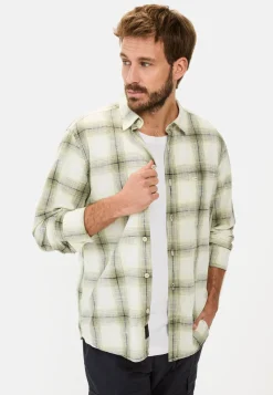 Herren Camel Active Hemden^Kariertes Langarmhemd aus Baumwolle