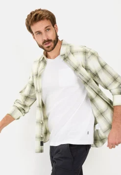 Herren Camel Active Hemden^Kariertes Langarmhemd aus Baumwolle