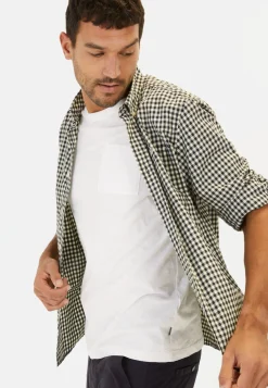 Herren Camel Active Hemden^Kariertes Langarmhemd aus Baumwolle