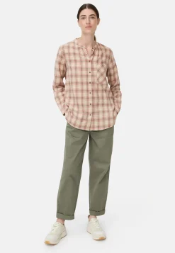 Damen Camel Active Blusen^Karobluse aus Baumwollmix