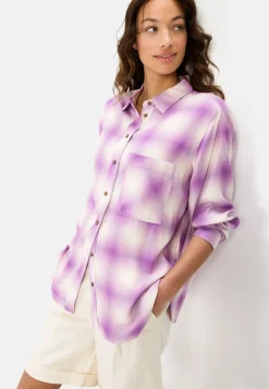 Damen Camel Active Blusen^Karobluse aus reiner Viskose