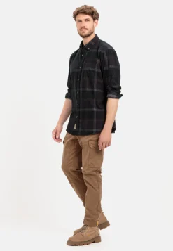 Herren Camel Active Hemden^Karohemd aus gebrochenem Baumwollcord