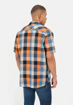 Herren Camel Active Hemden^Karohemd aus Leinenmix