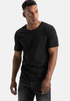 Herren Camel Active T-Shirts & Polos^Kurzarm Basic T-Shirt aus reiner Baumwolle
