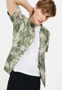 Herren Camel Active Hemden^Kurzarm Hemd aus Baumwolle