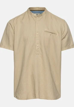 Herren Camel Active Hemden^Kurzarm Hemd aus einem Leinen-Baumwollmix