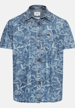 Herren Camel Active Hemden^Kurzarm Hemd mit Allover-Print