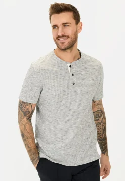 Herren Camel Active T-Shirts & Polos^Kurzarm Henley aus reiner Baumwolle