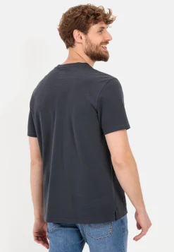 Herren Camel Active T-Shirts & Polos^Kurzarm Henley aus reiner Baumwolle