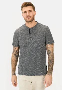 Herren Camel Active T-Shirts & Polos^Kurzarm Henley aus reiner Baumwolle