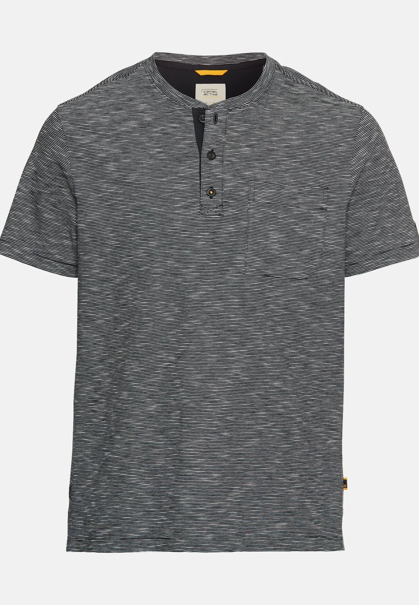 Herren Camel Active T-Shirts & Polos^Kurzarm Henley aus reiner Baumwolle