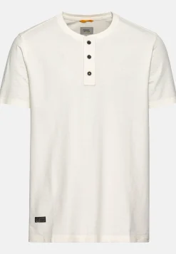 Herren Camel Active T-Shirts & Polos^Kurzarm Henley aus reiner Baumwolle
