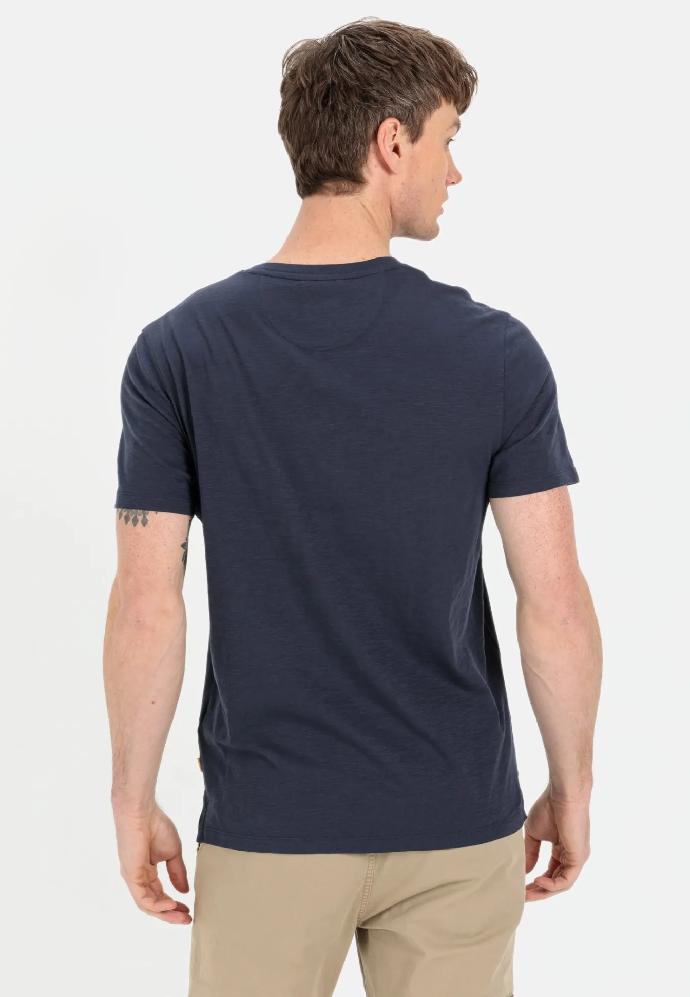Herren Camel Active T-Shirts & Polos^Kurzarm Henleyshirt aus reiner Baumwolle