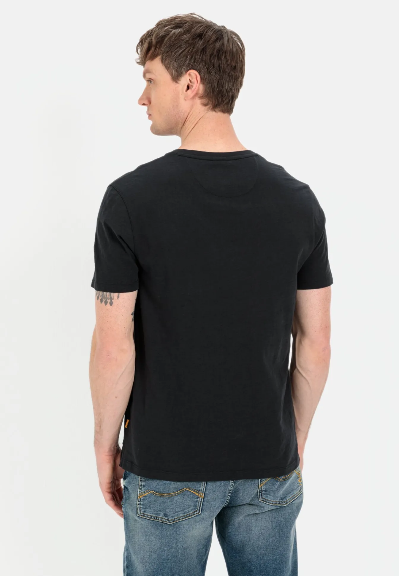 Herren Camel Active T-Shirts & Polos^Kurzarm Henleyshirt aus reiner Baumwolle