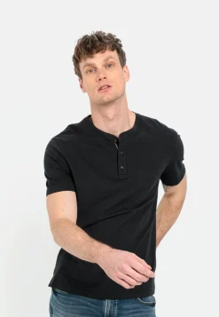 Herren Camel Active T-Shirts & Polos^Kurzarm Henleyshirt aus reiner Baumwolle