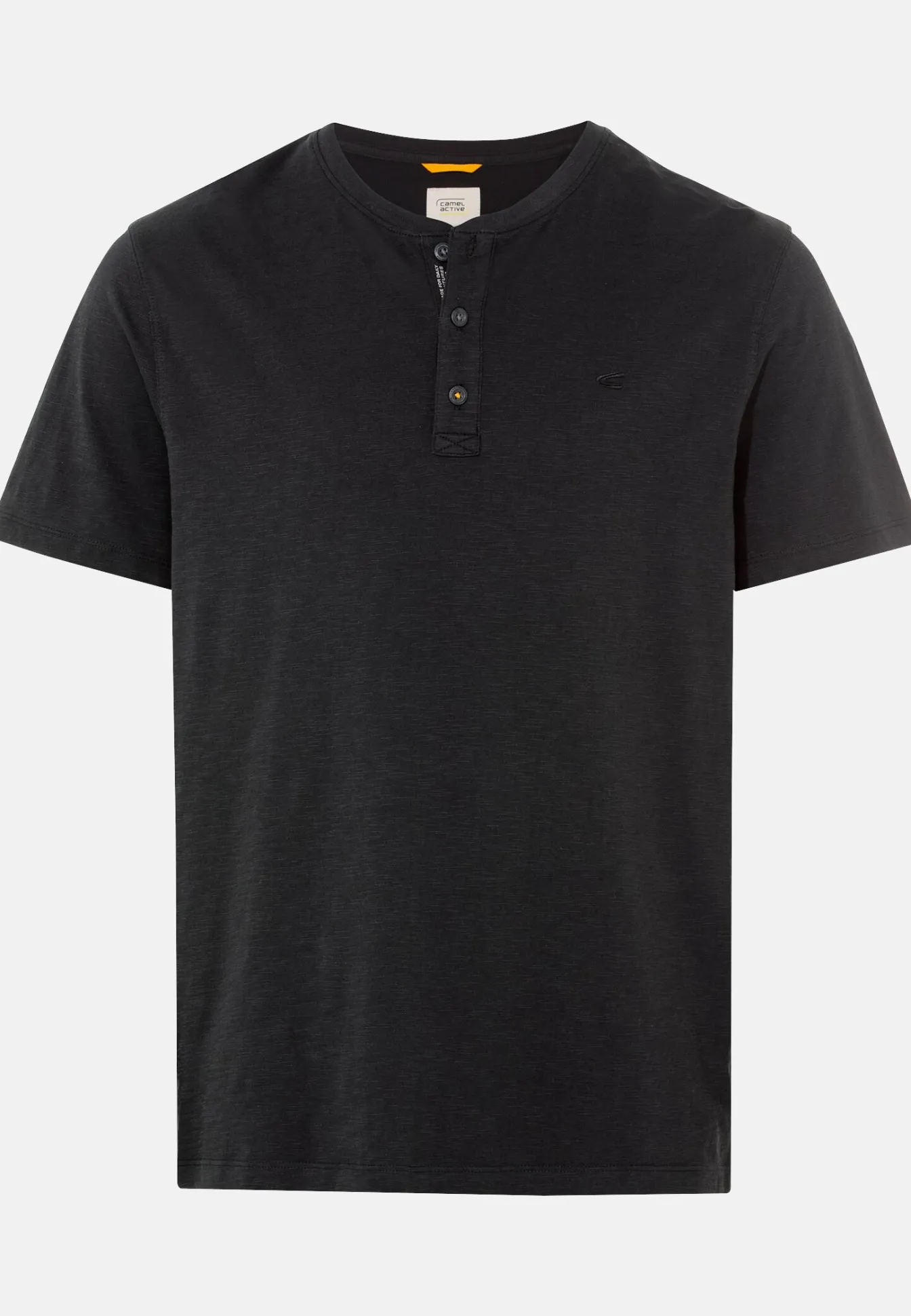 Herren Camel Active T-Shirts & Polos^Kurzarm Henleyshirt aus reiner Baumwolle