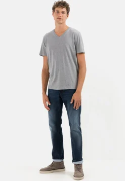 Herren Camel Active T-Shirts & Polos^Kurzarm T-Shirt aus biologischer Baumwolle