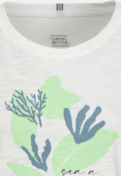 Damen Camel Active T-Shirts & Polos^Kurzarm T-Shirt aus zertifiziertem Organic Cotton