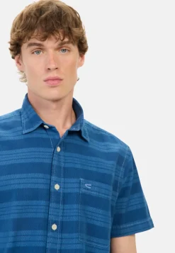 Herren Camel Active Hemden^Kurzarm-Hemd aus Baumwolle