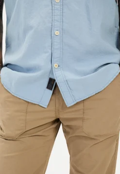 Herren Camel Active Hemden^Kurzarmhemd aus einem Baumwoll-Leinenmix