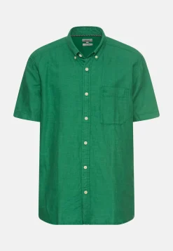 Herren Camel Active Hemden^Kurzarm-Hemd aus Leinen-Baumwoll-Mix