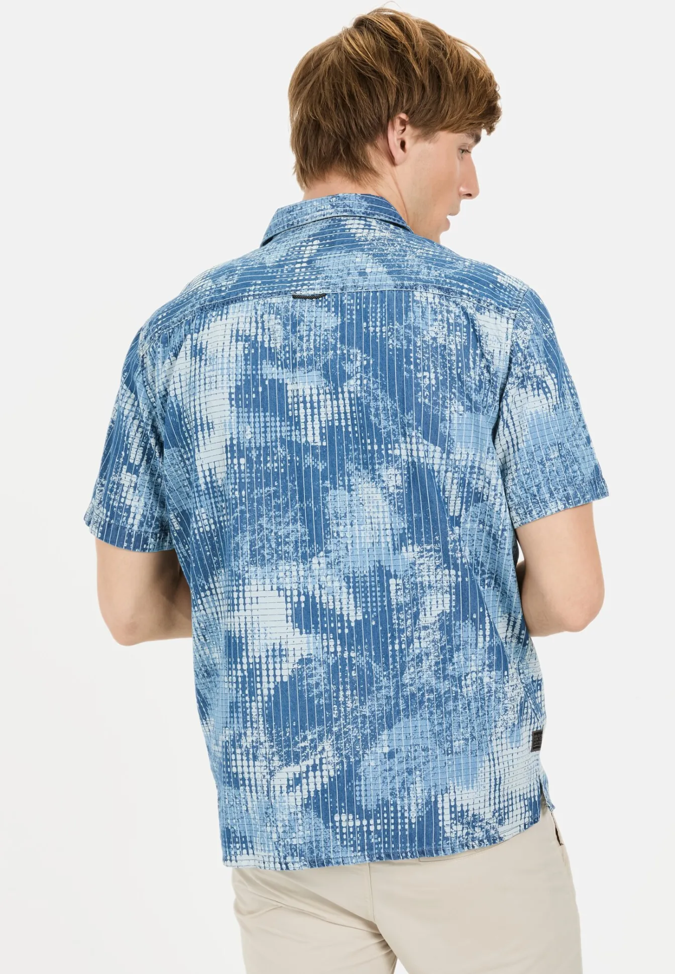 Herren Camel Active Hemden^Kurzarmhemd mit Allover-Print