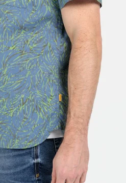 Herren Camel Active Hemden^Kurzarmhemd mit Allover-Print