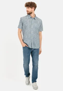 Herren Camel Active Hemden^Kurzarmhemd mit Allover-Print